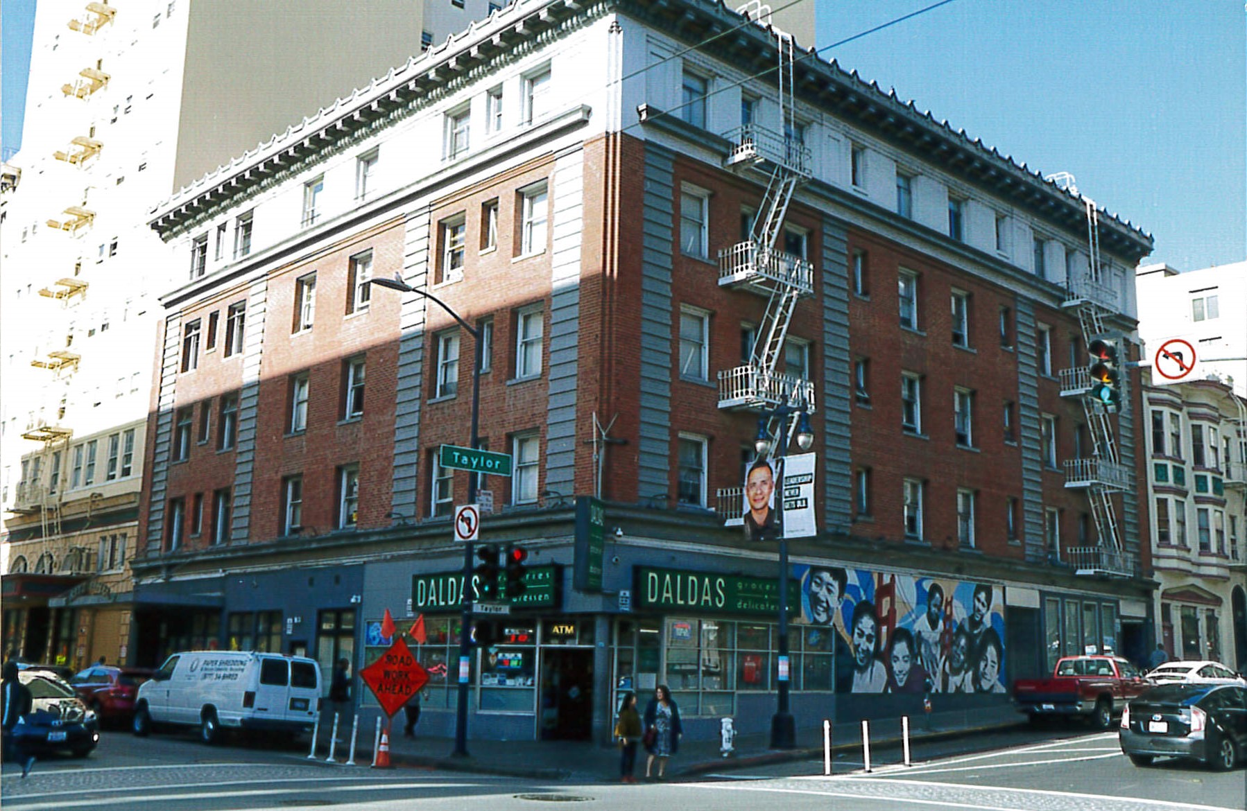 Street view of southeast corner of the Ritz Hotel